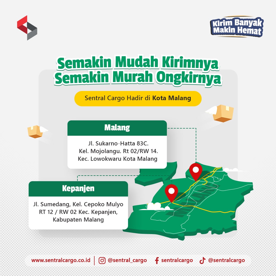 Sentral Cargo is now here in Malang, ready to serve your business trip