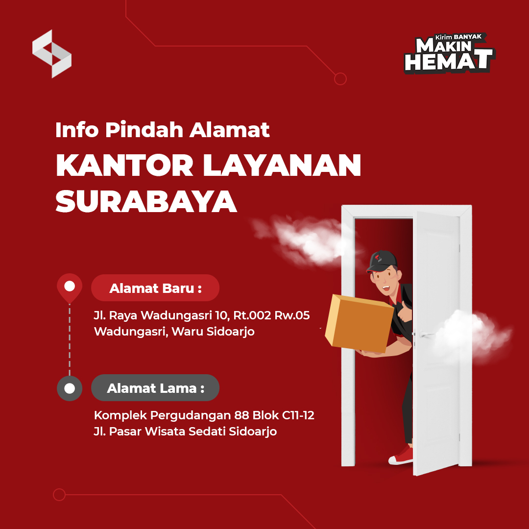 [ANNOUNCEMENT] Relocation of Sentral Cargo Surabaya Pusat Drop Point Address