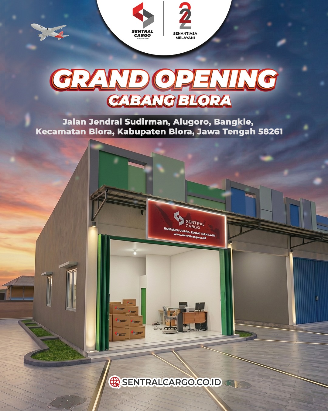 Telah Dibuka Resmi Sentral Cargo Buka Drop Point Baru Kota Blora