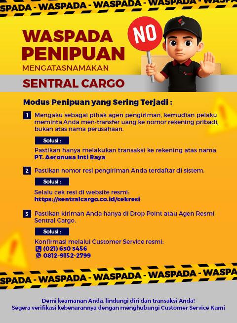 Beware of Scams Claiming to Be from Sentral Cargo!